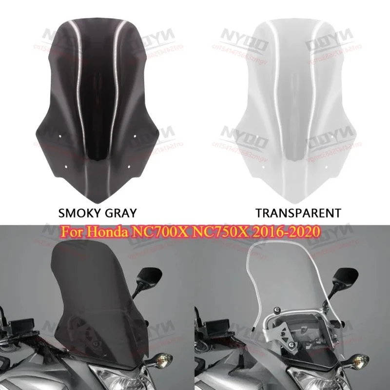 

Motorcycle Windshield Windscreen Front Wind Shield Protector Parts Accessories Windshield for Honda NC700X NC750X 2016-2020
