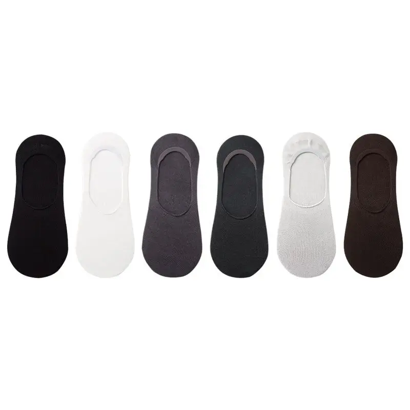 

Socks Men's Low Cut Invisible Socks Non-Slip Solid Color Low-Top Socks Summer Thin Low Cut Socks Simple Solid Color One Size