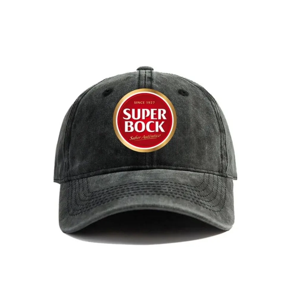 

2026 Summer Super Bock Distressed Baseball Cap Cool Men Retro Outdoor Summer Adjustable Dad Super Bock Since 1927 Hat