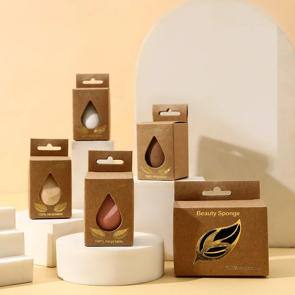 Eco Friendly Biodegradable Makeup Sponge Blender For Foundation Blending Organic Beauty Tool Soft Face Cosmetic Puff