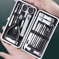 21 PCS Manicure Nail Clippers Pedicure Set Professional Grooming Kit, Nail Care Tools with Luxurious Travel  Ear Cleaning Tools