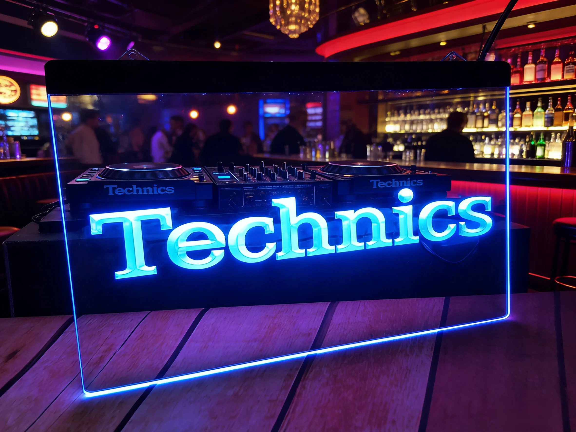 Technics LED Neon Sign 3D Carving Wall Art for Home,Room,Bedroom