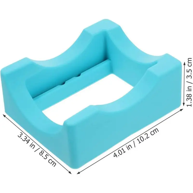 Non Slip Holders Odorless Safe Non-toxic Lake Blue Silicone Household Gadgets Small Tumblers Saving Space Durable Cup Coaster