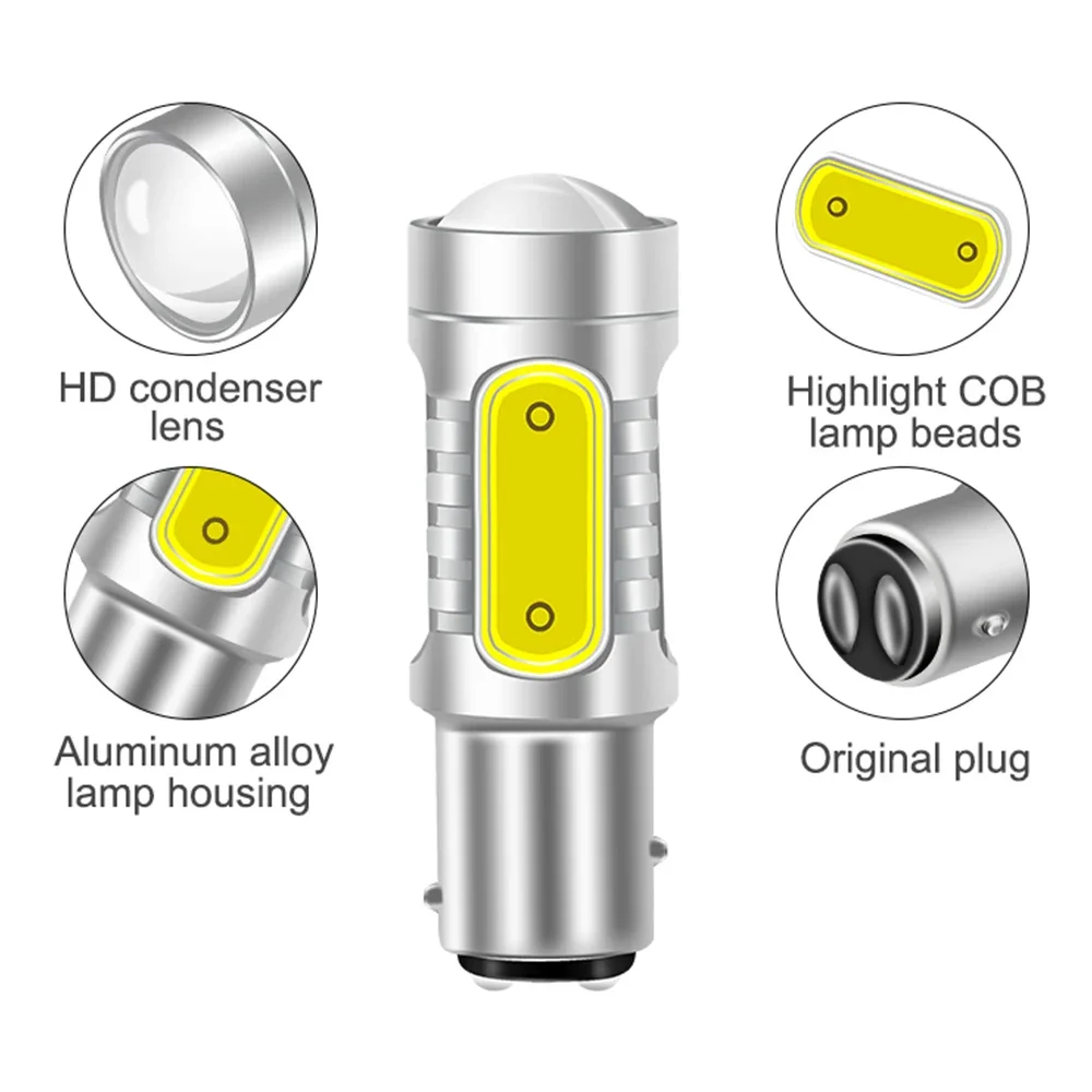 2x T25 3157 1156 BAU15S PY21W BA15S P21W Lâmpada LED 1157 BAY15D P21/5W T20 7440 7443 3156 Luzes de sinalização de carro Amarelo dourado 12V