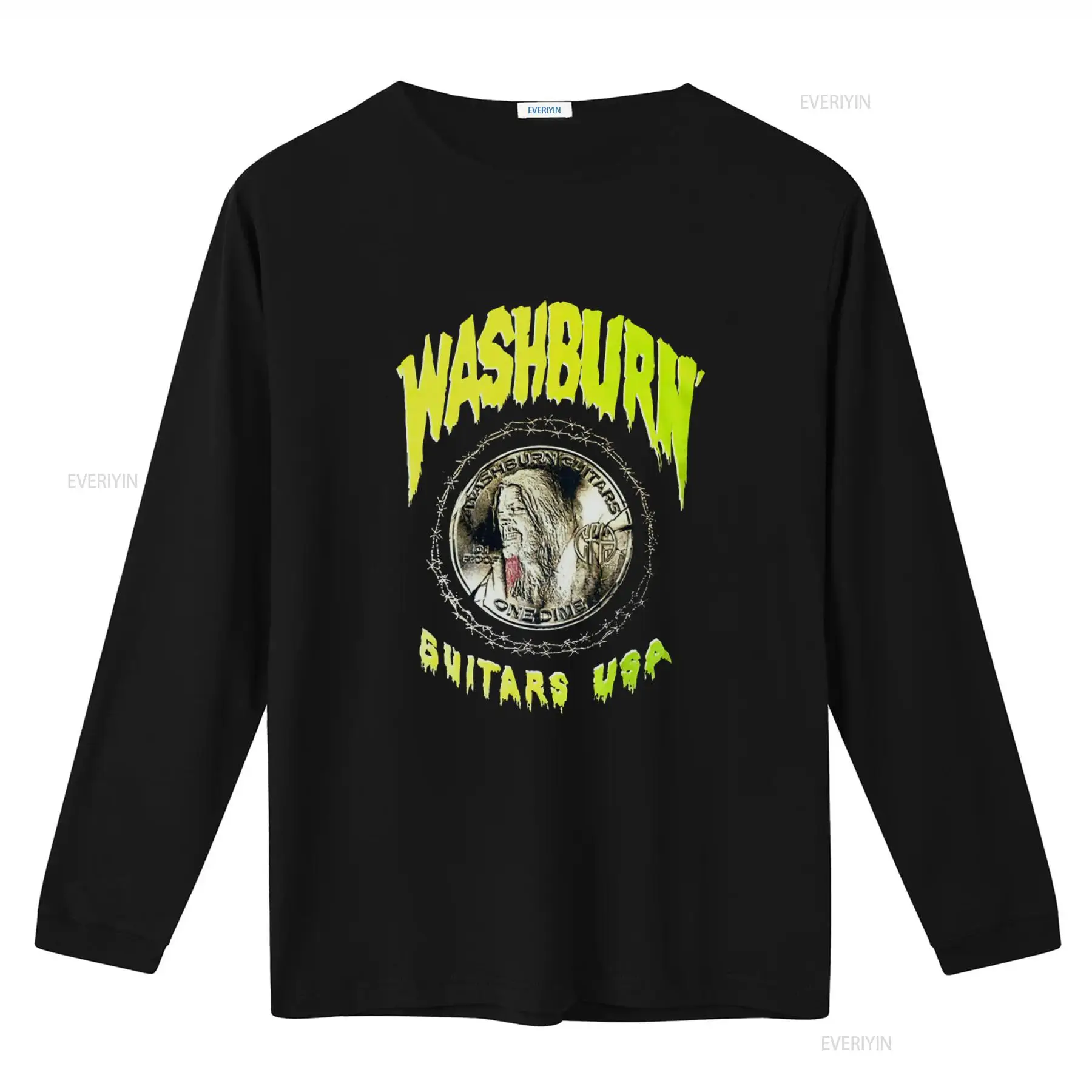 Washburn Guitars USA T Shirt with Dimebag Darrell and Barbed Wire
