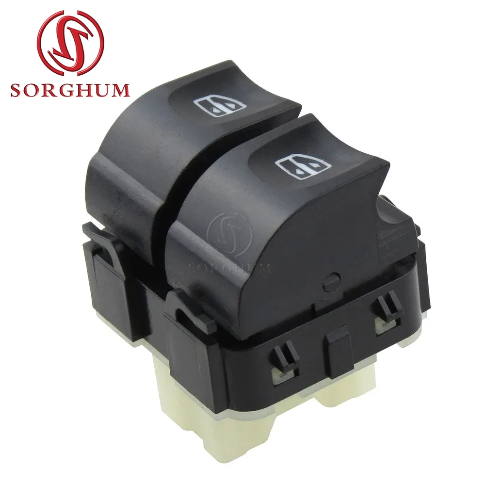 SORGHUM 254118044R 25411-8044R Car Front Electric Window Switch Double Lifter Button for Renault Kangoo Trafic Clio MK IV Dacia