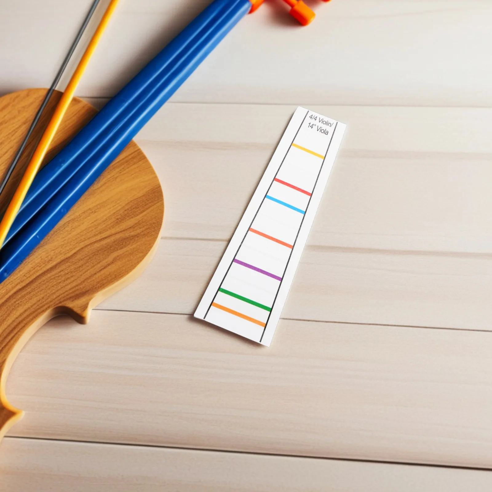 2Pcs Violin Transparent Finger Placement Guide Decals 44 Size Beginners Scale Note Learning Fretboard Stickers Practice Aid