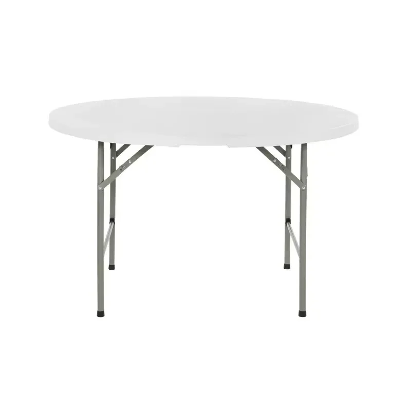 Household round table blow molding folding stall small apartment eating table portable