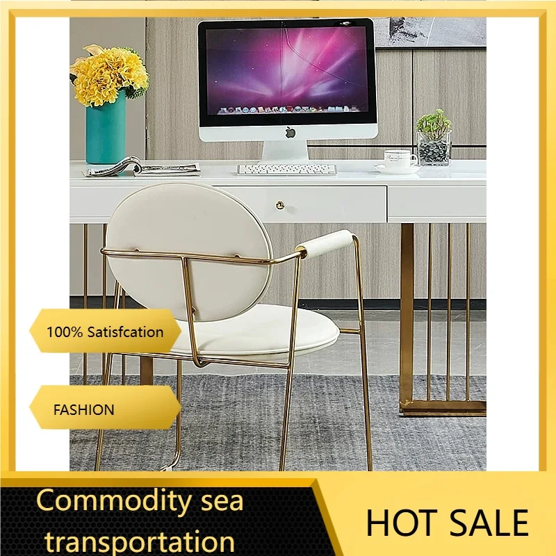 RV Luxury Tempered Glass Desk Modern Simple Design Computer Writing Table Home Office Study Workstation C