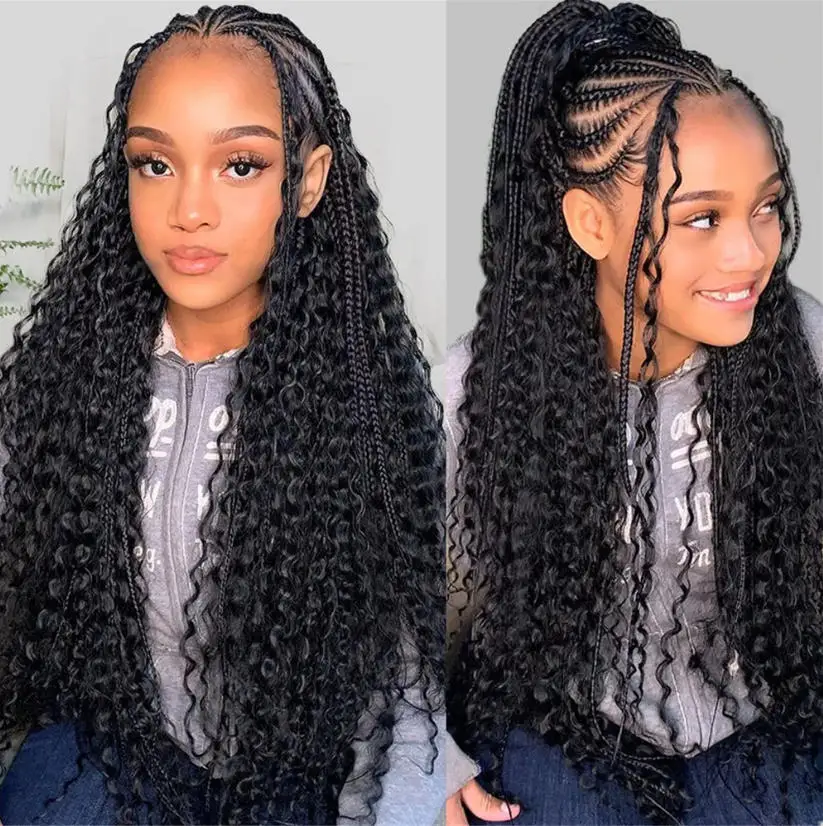 Human Braiding Hair Deep Water Wave Bulk No Weft Design 110g 1 Bulks Full Thick Bouncy Curly Bulk Hair Extensions For Braids