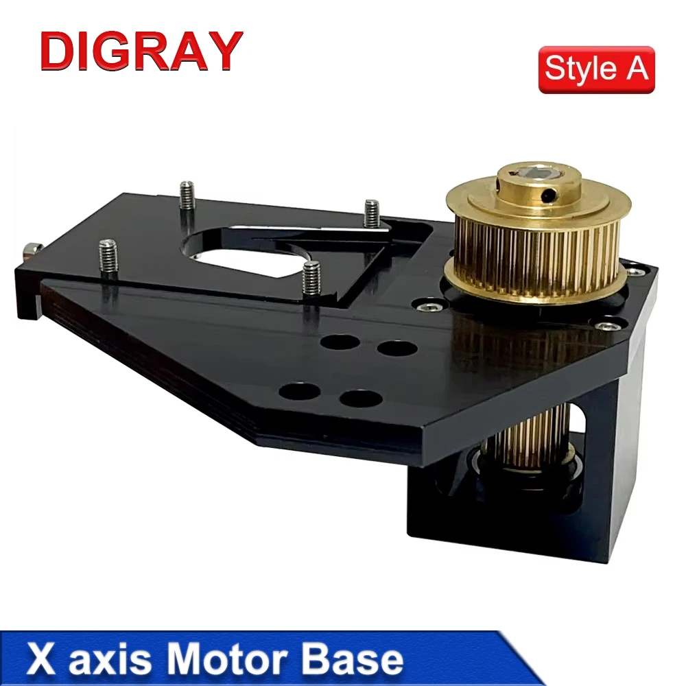 DIGRAY X-axis Motor Seat, Stepper Motor Reducer Nema20 38-Teeth for CO2 Laser Cutting and Engraving Machine