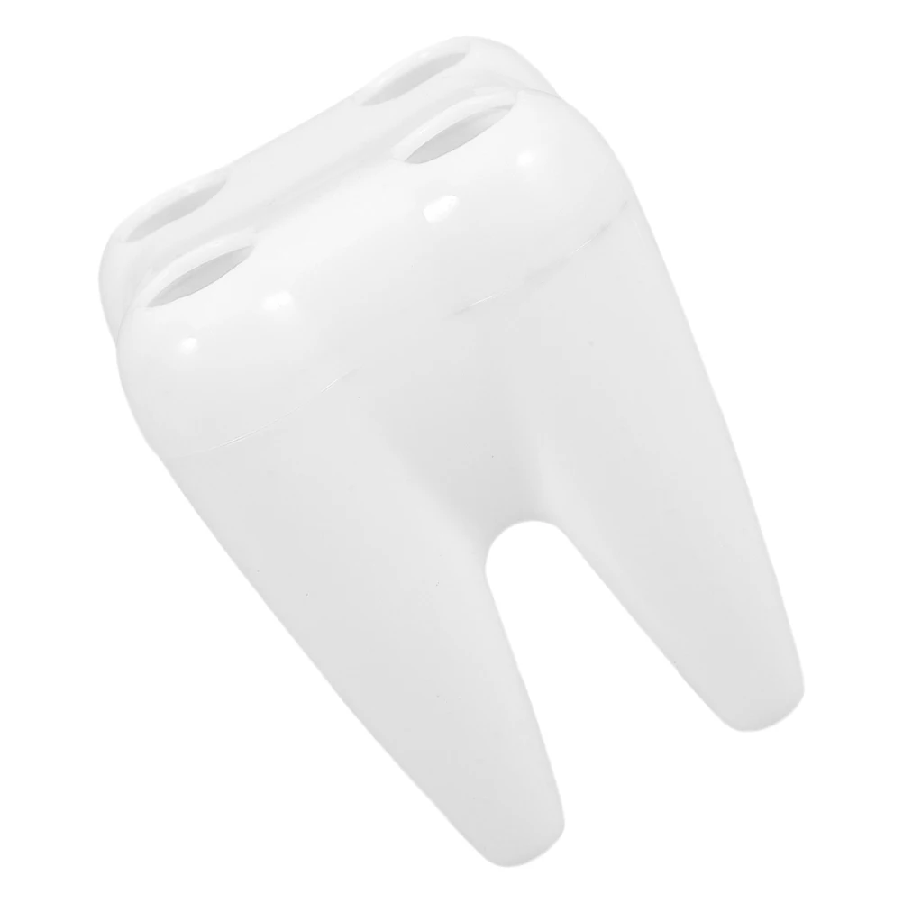 

Creative Cartoon Toothbrush Holder for Bathroom Sturdy Ventilated Teeth Shaped Kids Adult Storage Stand Brush ganizer