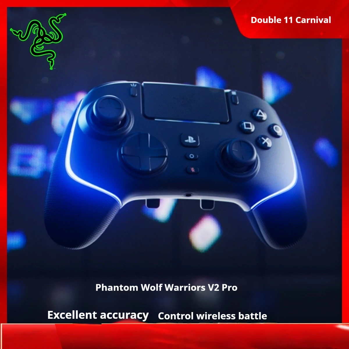 

Razer Phantom Wolf Warrior V2 Professional Edition Rgb Colorful Wireless Compatible Ps5 Computer Game Joystick Controller