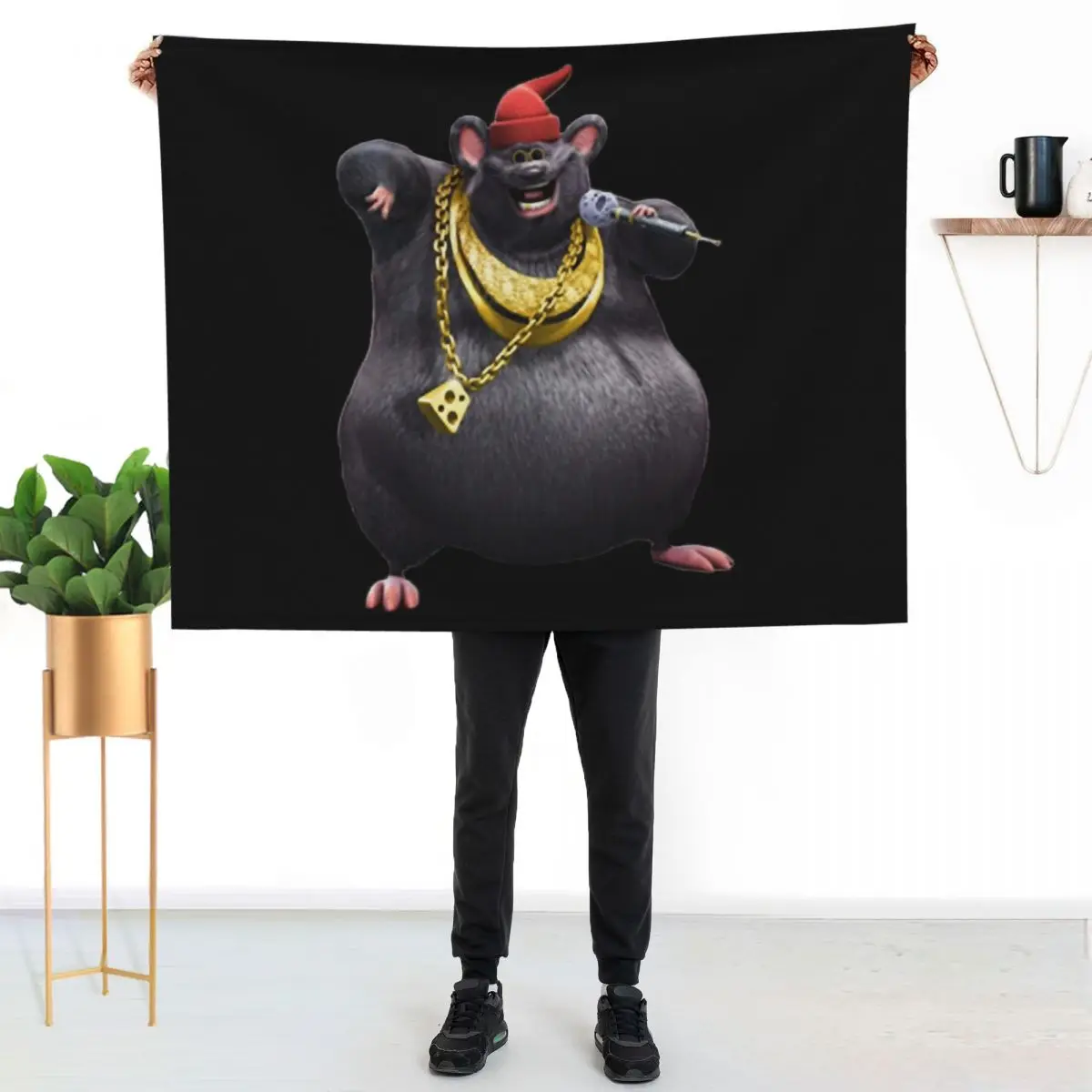 BIGGIE CHEESE Throw Blanket Thin Heavy Decorative Sofas Bed Blankets