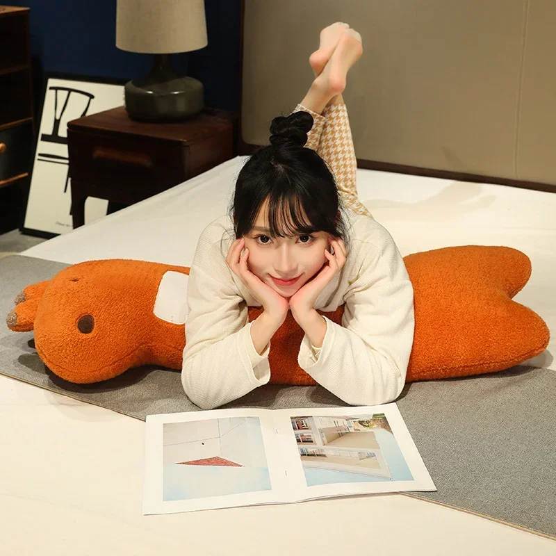 80/100 ซม.น่ากอดกระต่าย Fox Wolf หมอน Plush Kawaii สวนสัตว์สัตว์ Soft Plushie Peluche ตุ๊กตาเด็กของขวัญวันเกิดตกแต่งห้อง