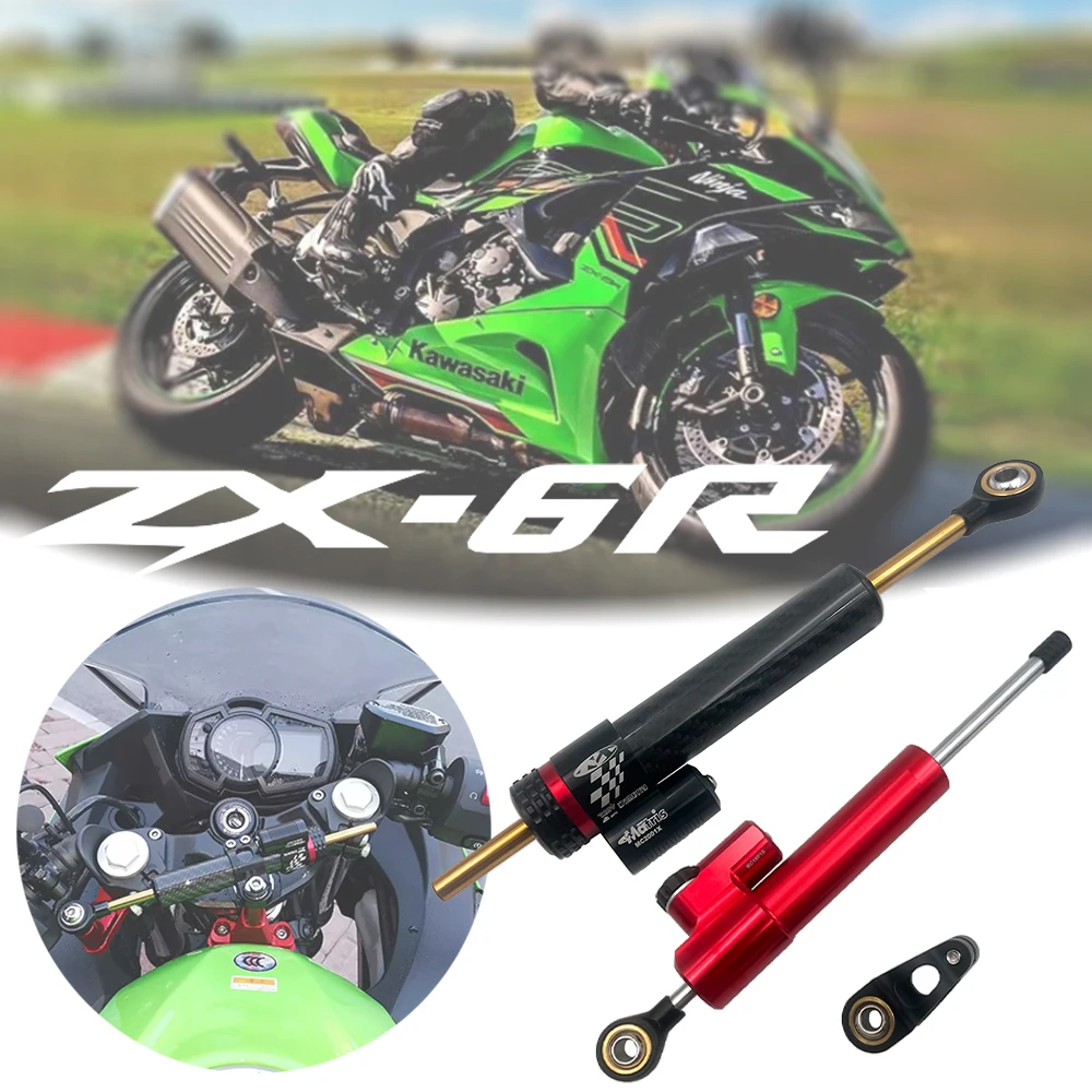 

For Kawasaki Ninja ZX-6R Steering Damper Stabilizer & Bracket Mount Kit Motorcycle Accessories ZX6R 2009-2022 ZX 6R 636