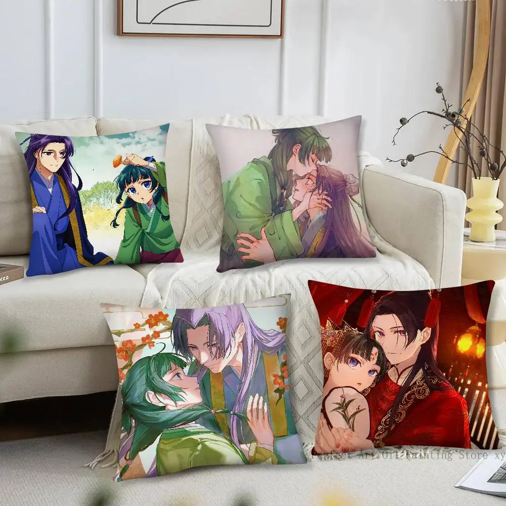 The Apothecary Diaries Animation Pillow Case Fashion Square Pillowcase Bedroom Sofa Room Ins Decoration Leisure