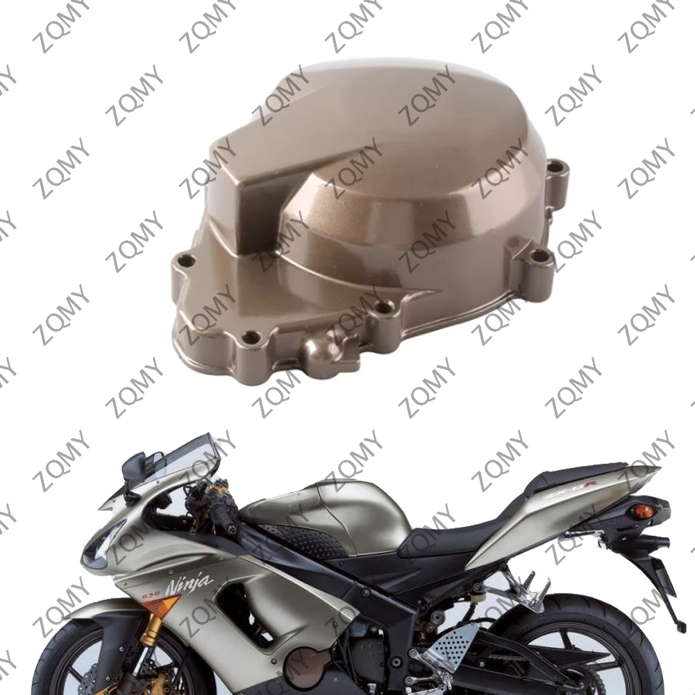 Motorcycle Engine Stator Generator Cover Crankcase Replaacement For KAWASAKI ZX6R ZX636 2005 2006 Aluminum Alloy