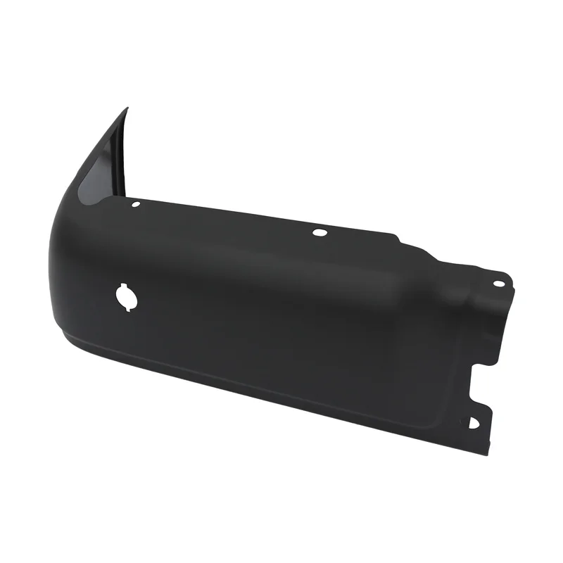 المصد الأيسر والأيمن مع ثقوب أغطية نهاية سوداء المصد الخلفي الفولاذي شريط الوجه ينتهي المصد لـ 2009-2014 Ford F150 #3