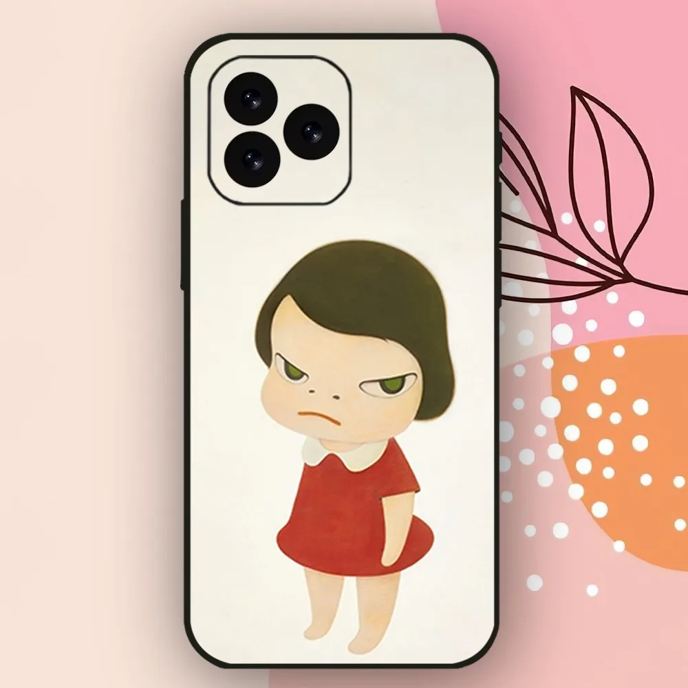 Art Yoshitomo Nara Phone Case For iPhone 11 12 13 14 15 Mini Plus Pro Xs Max X S Plus XR Shell