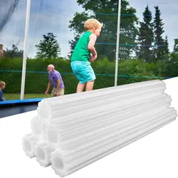 6/12 Pcs White Foam Padding Trampoline Pole Foam Sleeves, Trampoline Poles Cover Padding 40cm Foam Tubing Protective