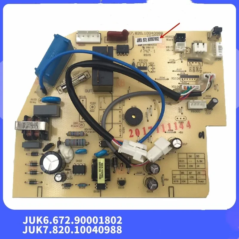 New for Changhong air conditioning internal unit motherboard JUK6.672.900001807  JUK6.672.900001802  JUK7.820.10040988