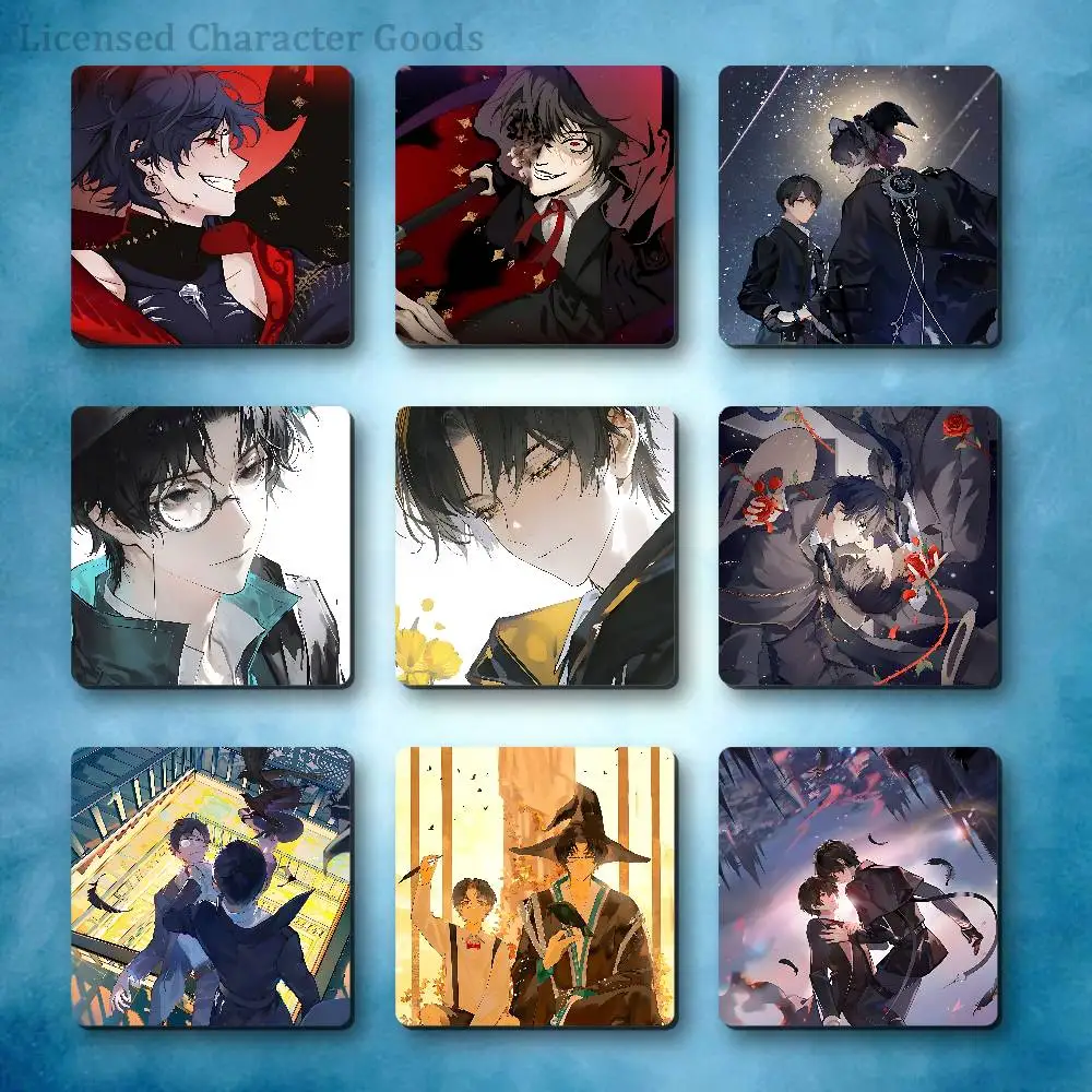 Amon and Klein L-LOTM Refrigerator Magnets Square Tiles with Magnetic Sheets Printed for Decoration Collect 55mm
