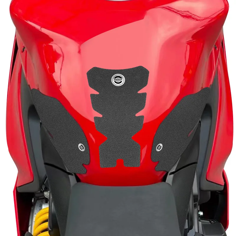 For DUCATI PANIGALE V2 899 959 1199 1299 Black Motorcycle Non-slip Side Fuel Tank Sticker Waterproof Pad  Motorcycle Accessories