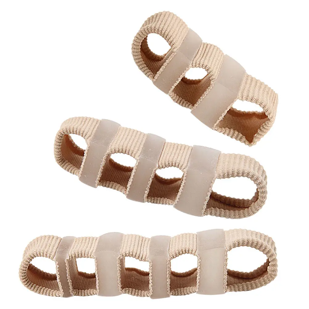 

3Pcs Toe Separator Fiber Correction Breathable Soft Big Toe Spacer for Bunion Fix Straightener Foot Alignment Support