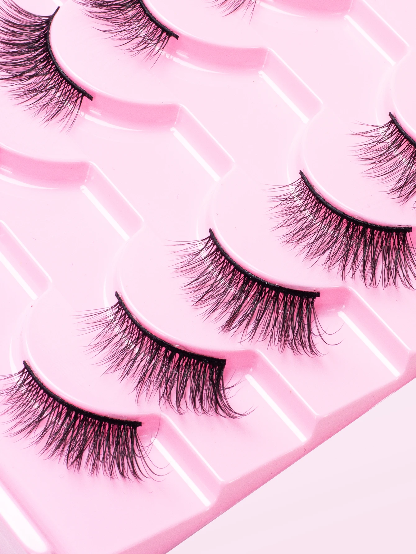 10 Pairs Half Eyelashes Natural New Faux Mink Cat Eye Lash Wispy Fluffy Soft False Lash Extension Makeup Tool