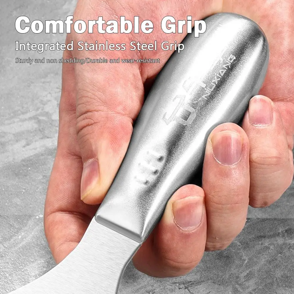 New Stainless Steel Putty Shovel Thickened Durable Scraper Rustproof Steel Shovel Wall Plastering