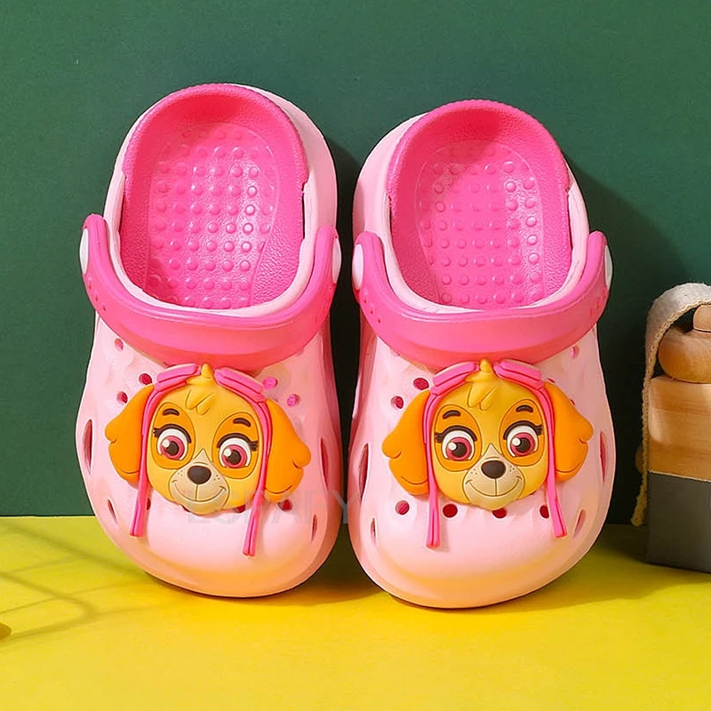 PAW PATROL Chase Skye Boys Girls Hole Cosplay Shoes estate pantofole per bambini borsa tacco scarpe da spiaggia sandali per la protezione del piede