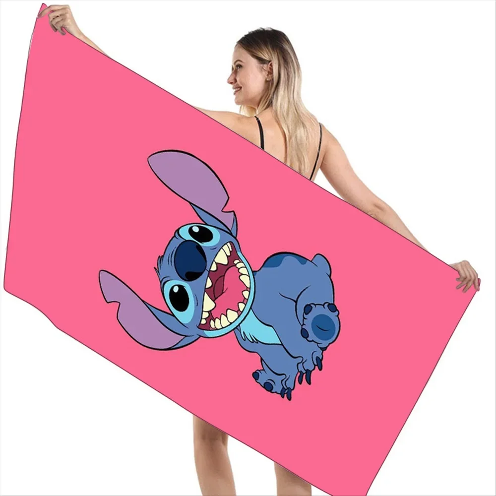 Мягкое Впитывающее банное полотенце HEROCROSS, мультяшное Лило и Стич, для детей, для мальчиков и девочек, для ванной, бассейна, для дома, 55x150 см