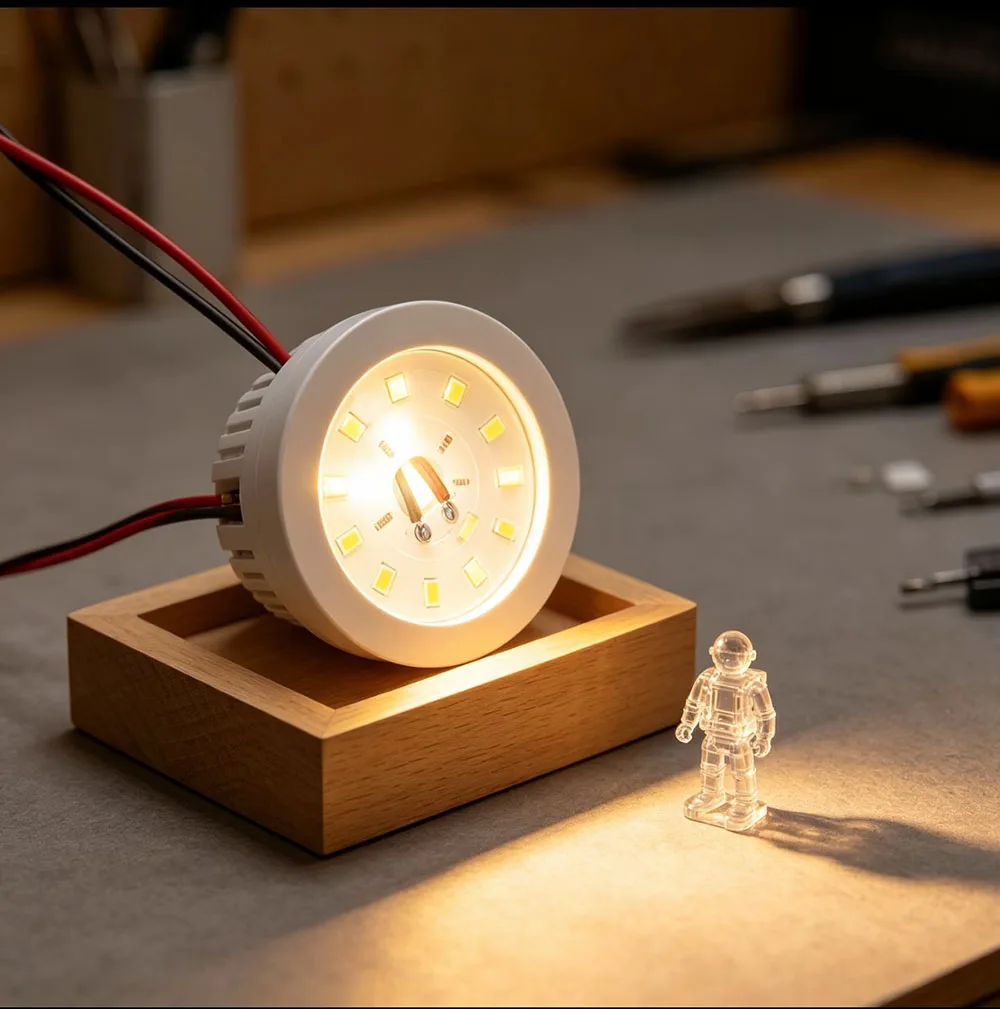 5PCS 3.7V 1.5W 2.5W LED Light Board 46mm 56mm 65mm 75mm Cool White10000K Warm White3000K For Hand‑made Desk Lamp Light Source