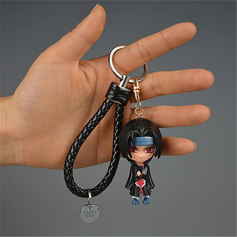 Anime NARUTO Akatsuki Uchiha Itachi Orochimaru Sasori Deidara Nagato Pain Kakuzu Cosplay Props PVC Alloy Key Chain Keychain