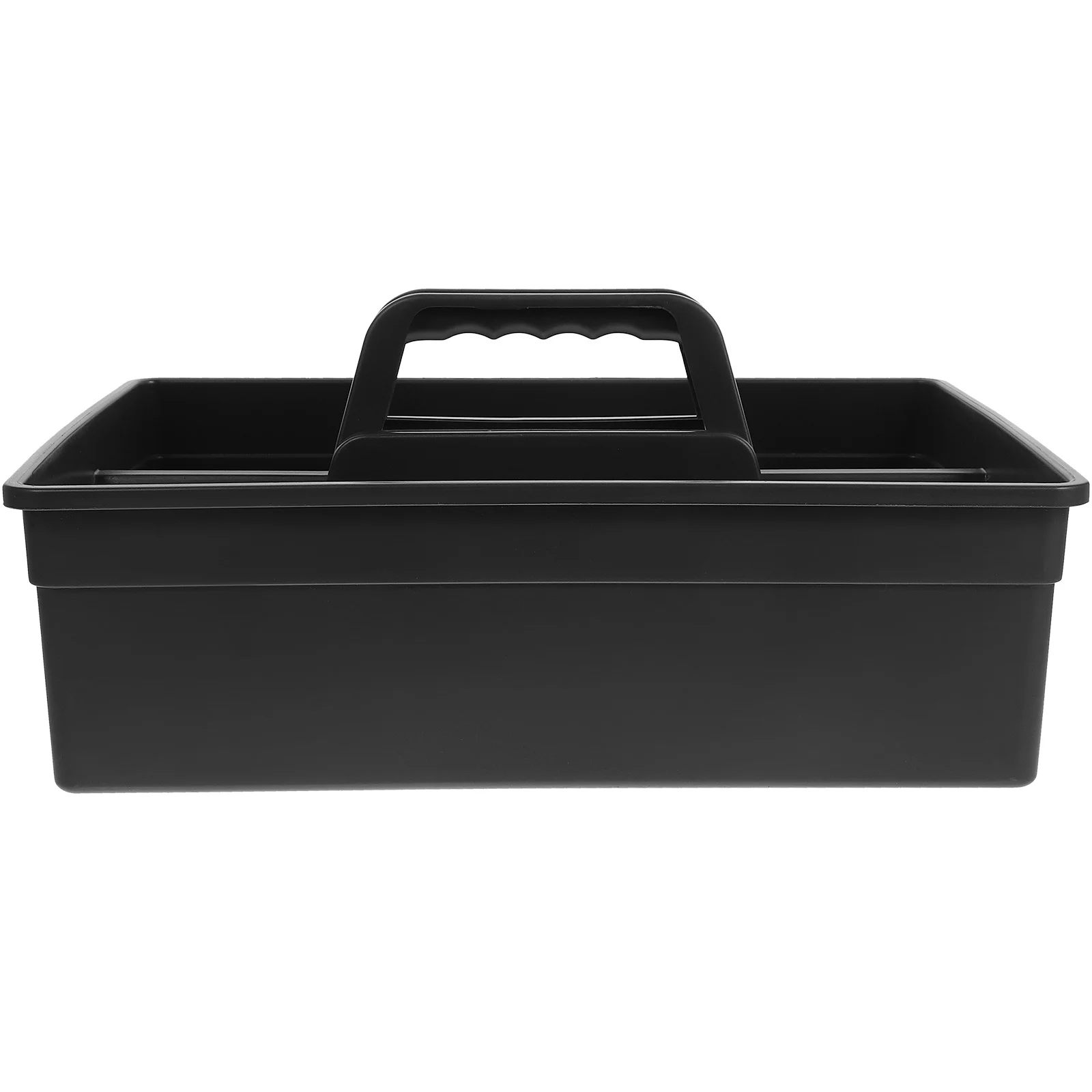 Large Capacity Storage Tray Portable Dual Sides Tool Basket Dark Grey Car Item Cleaning Plastic Box Durable PP Material Tidy