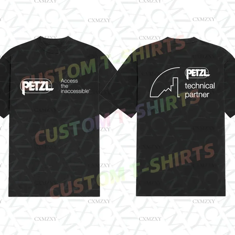 Men T Shirt Casual Petzl PTP Tower Safety Training T-shirt Graphic Summer Sports 100% Cotton Streetwear S-3XL Cool Tee