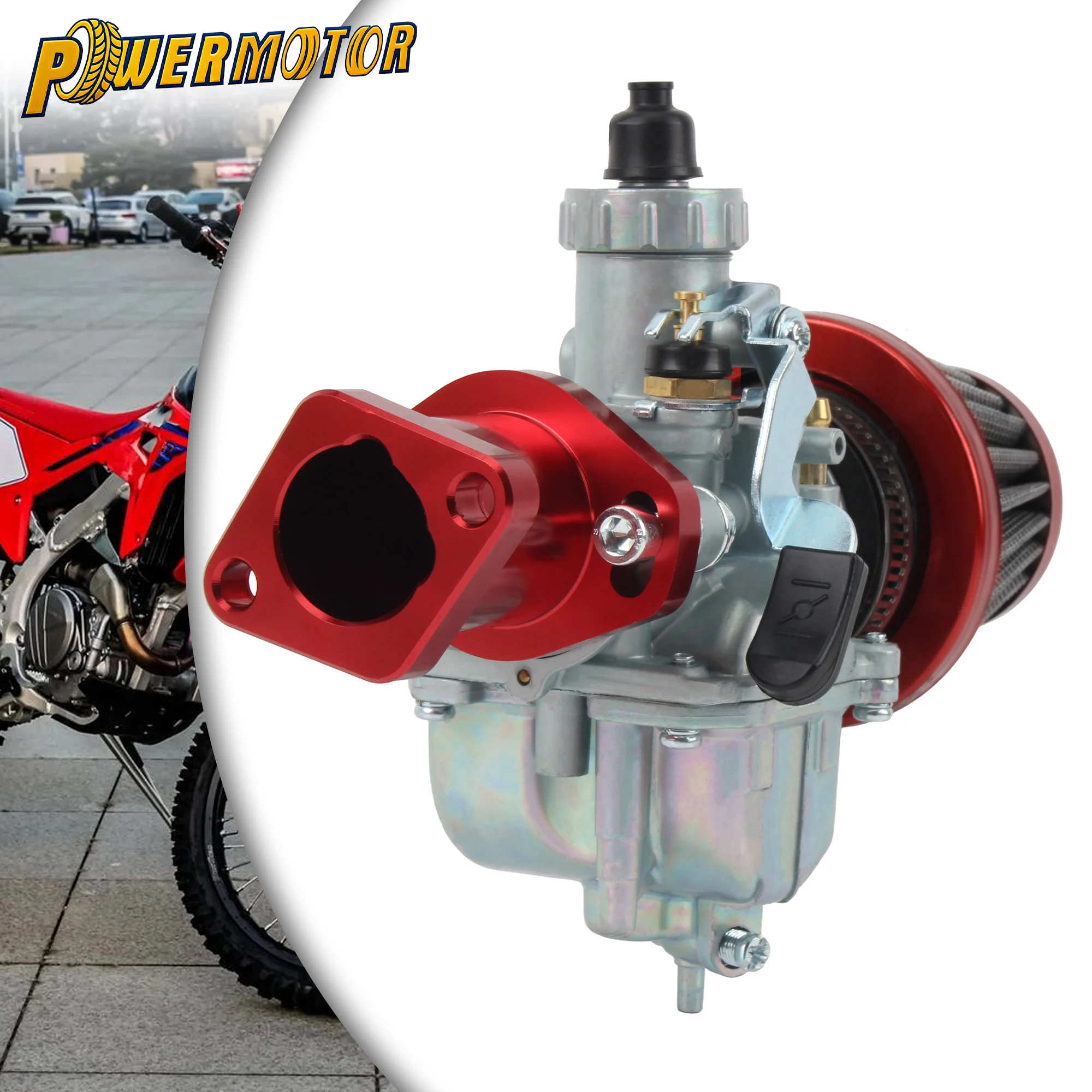 

VM22 Motorcycle 26mm Carburetor With Air Filter Pipe For Lifan YX Zongshen XR50 CRF70 KLX Pit Dirt Bike Motocross Carburettor