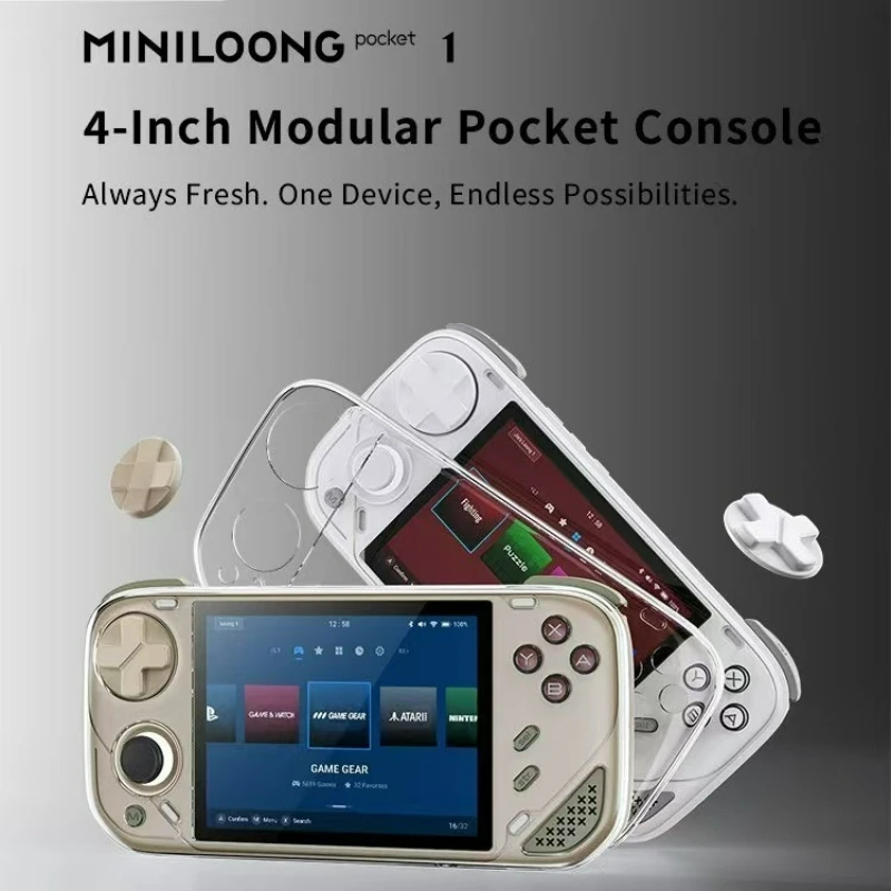 Retro Handheld Game Console 90Hz IPS Screen RK3566 ROCKNIX Open Source Handheld Modular RGB Hall Joystick PSP PS1 GBA Emulator