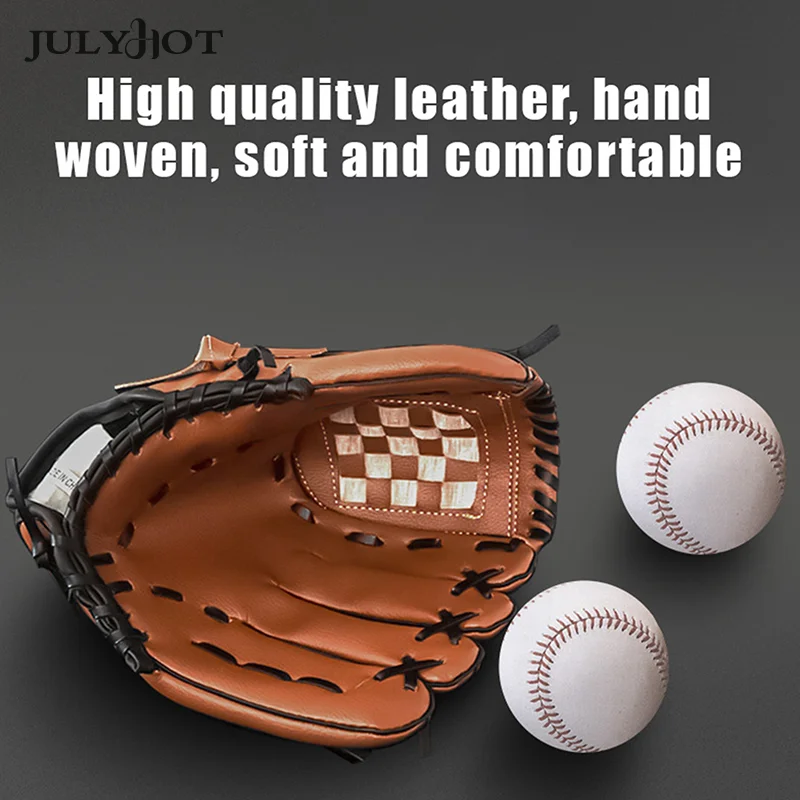 Baseball Glove And Ball For Kids Youths Adults Softballs Teeball Training Left/RightHand Glove With Soft Ball Set Black And