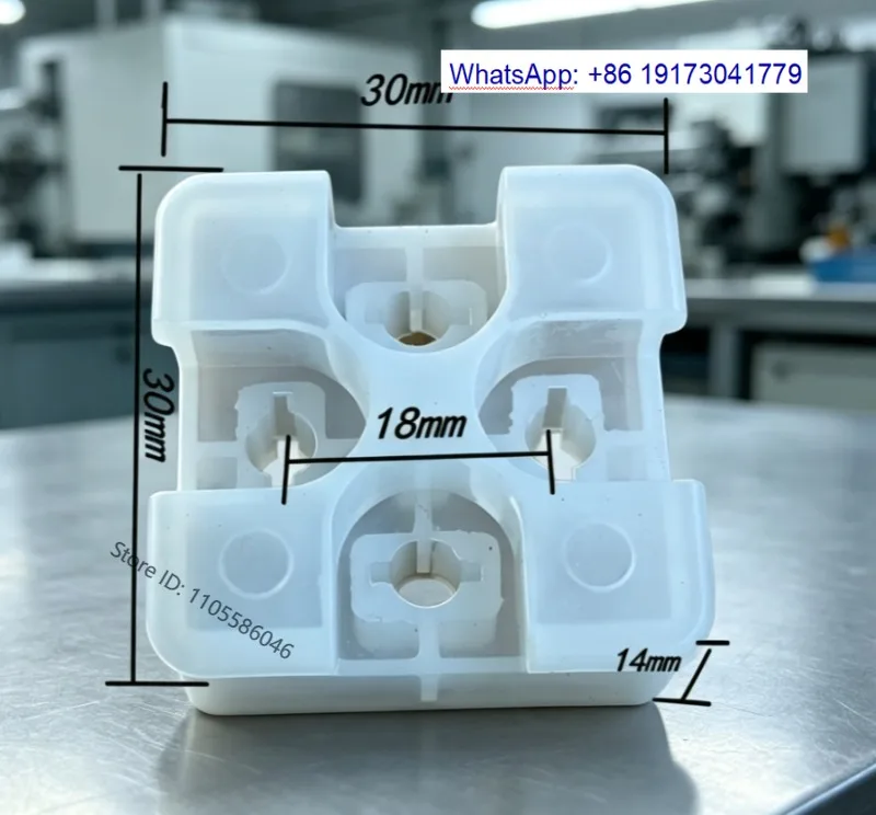 Electromagnetic valve coil dustproof plug pin protection cover, four hole square circular plastic cover, three claw cap