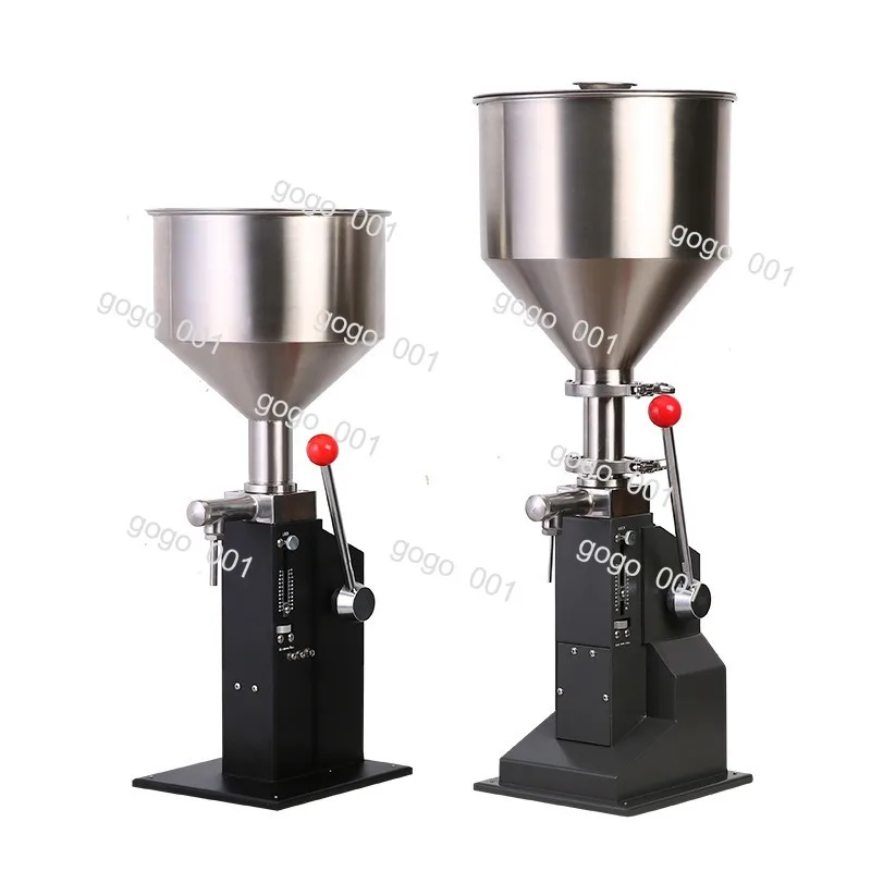 Manual Filling Machine for Paste Liquid Small Hand Press Bottle Filler with Scale A03