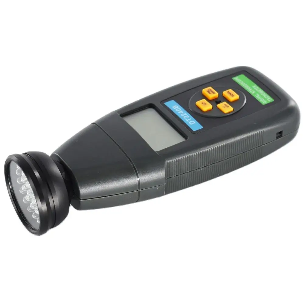 DT2240B Digital Stroboscope Non-contact Flash tachometer 60-40,000RPM Photoelectric Revolution meter Speedometer