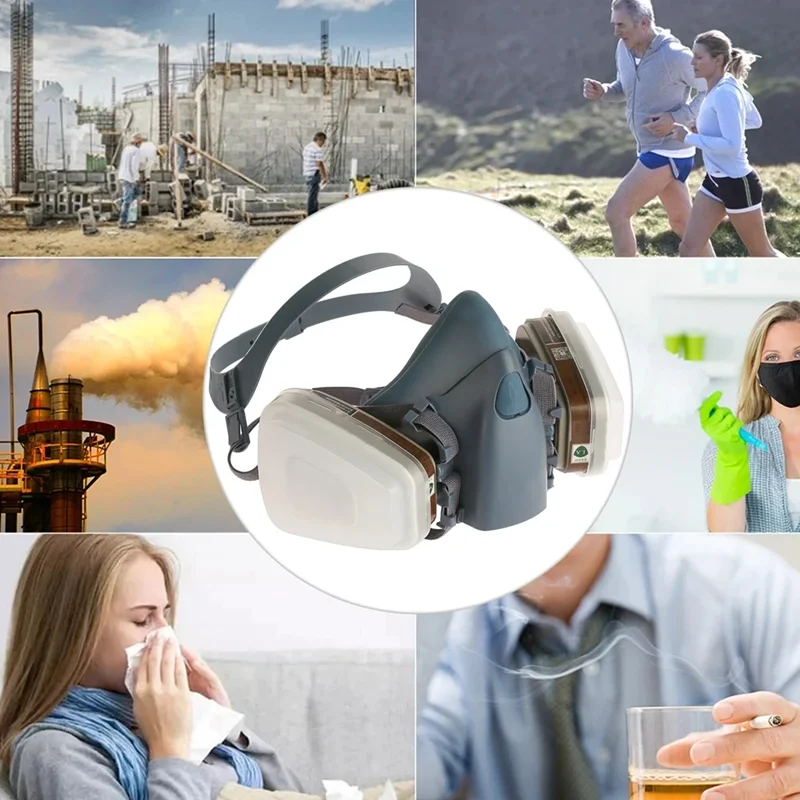 7502 Gas mask Chemical Respirator Protective Mask Industrial Paint Spray Anti Organic Vapor 6001/2091 filter