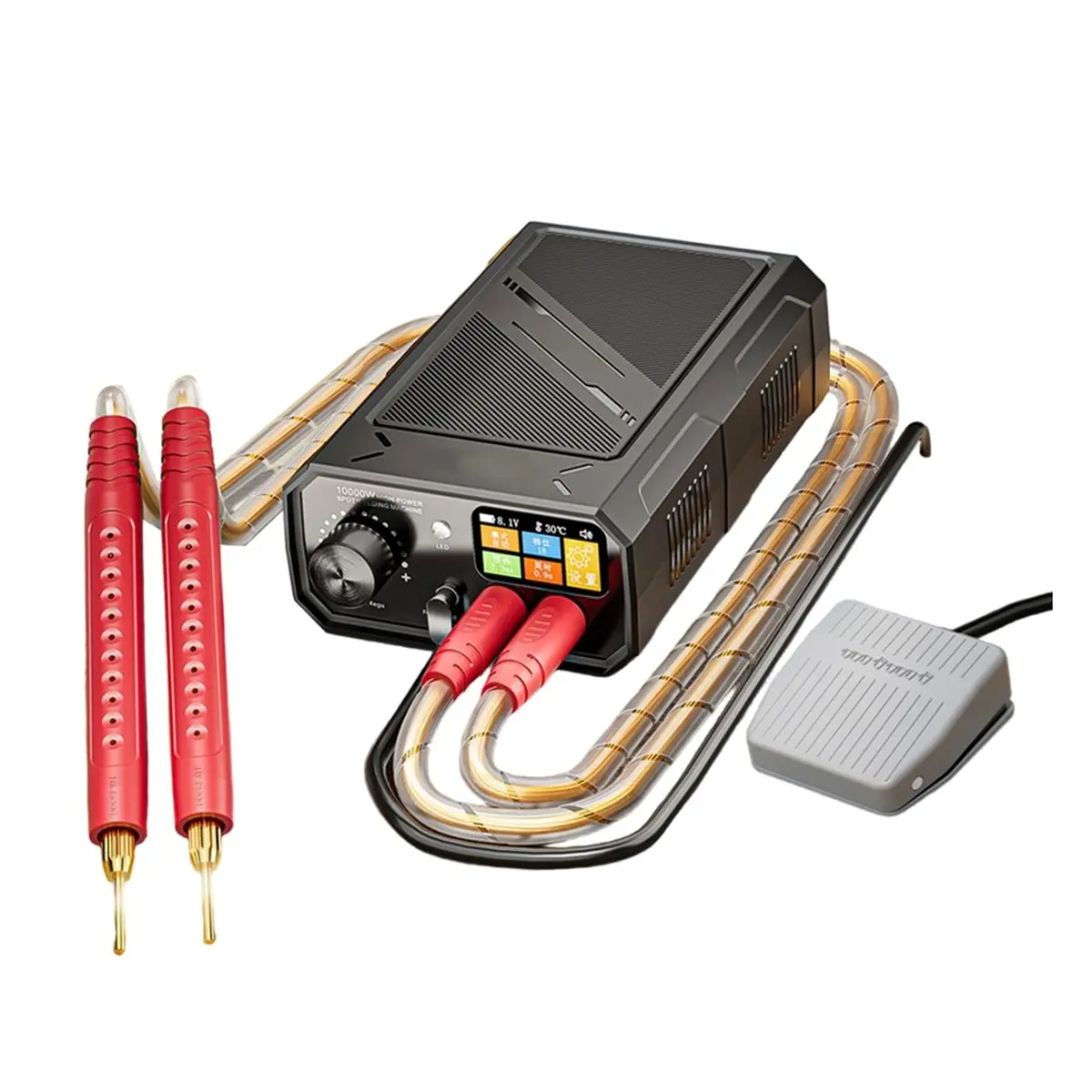 X14A& 10000W Portable 18650 Lithium Battery Spot Welder DIY Mini Welding Machine Battery Pack Welder Tool Weldable 0.3mm US