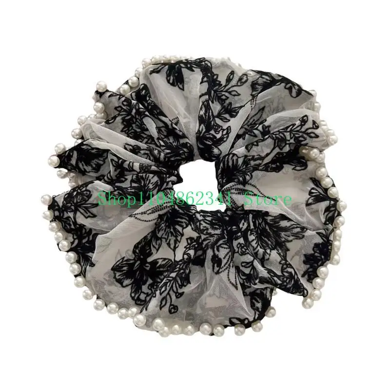 

652F Elegant Bun Stylish Hair Scrunchies Ponytail Hair Holder Hair Decorations