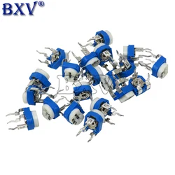 RM065 potenciómetro recortador resistencias variables 500R 1K 5K 10K 20K 50K 100K 200K 500K 1M RM-065 resistencia ajustable