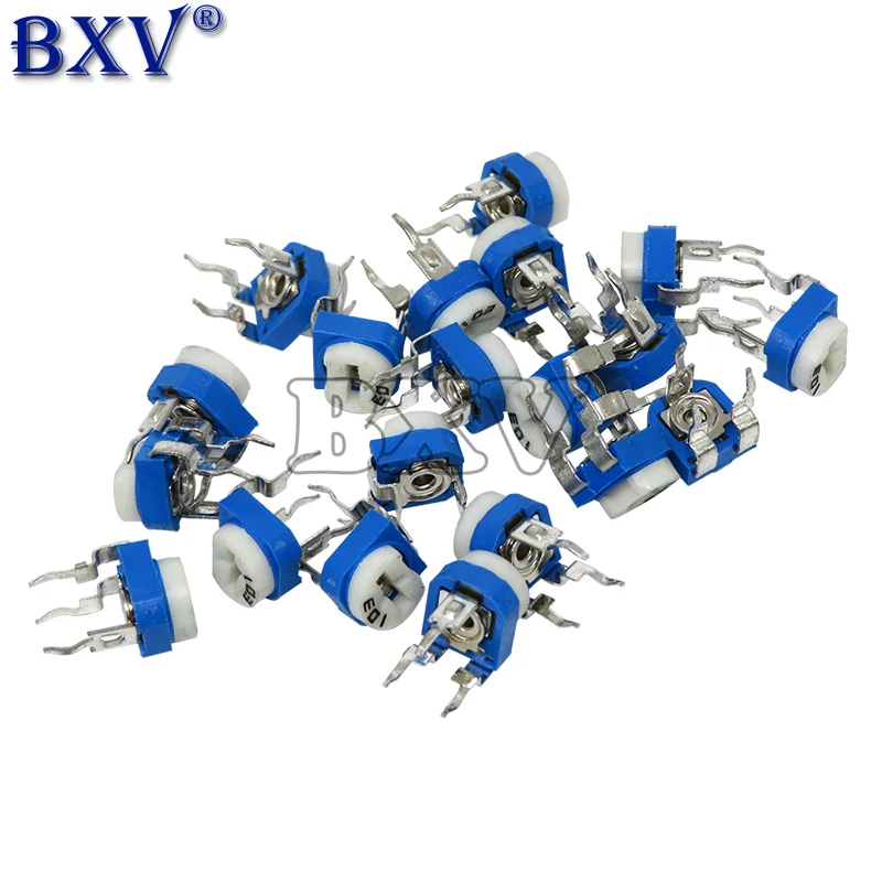 500PCS RM065 RM-065 Trimpot Trimmer Potentiometer 100 200 500 Ohm 1K 2K 5K 10K 20K 50K 100K 200K 500K 1M Ohm 100R 200R 500R