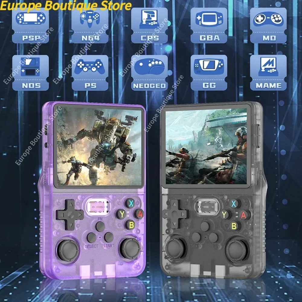 وحدة تحكم ألعاب كلاسيكية R36S مع نظام ARKOS لألعاب الفيديو بطاقة واحدة وحدة تحكم ألعاب محمولة باليد هدية للأطفال 3.5 بوصة #5