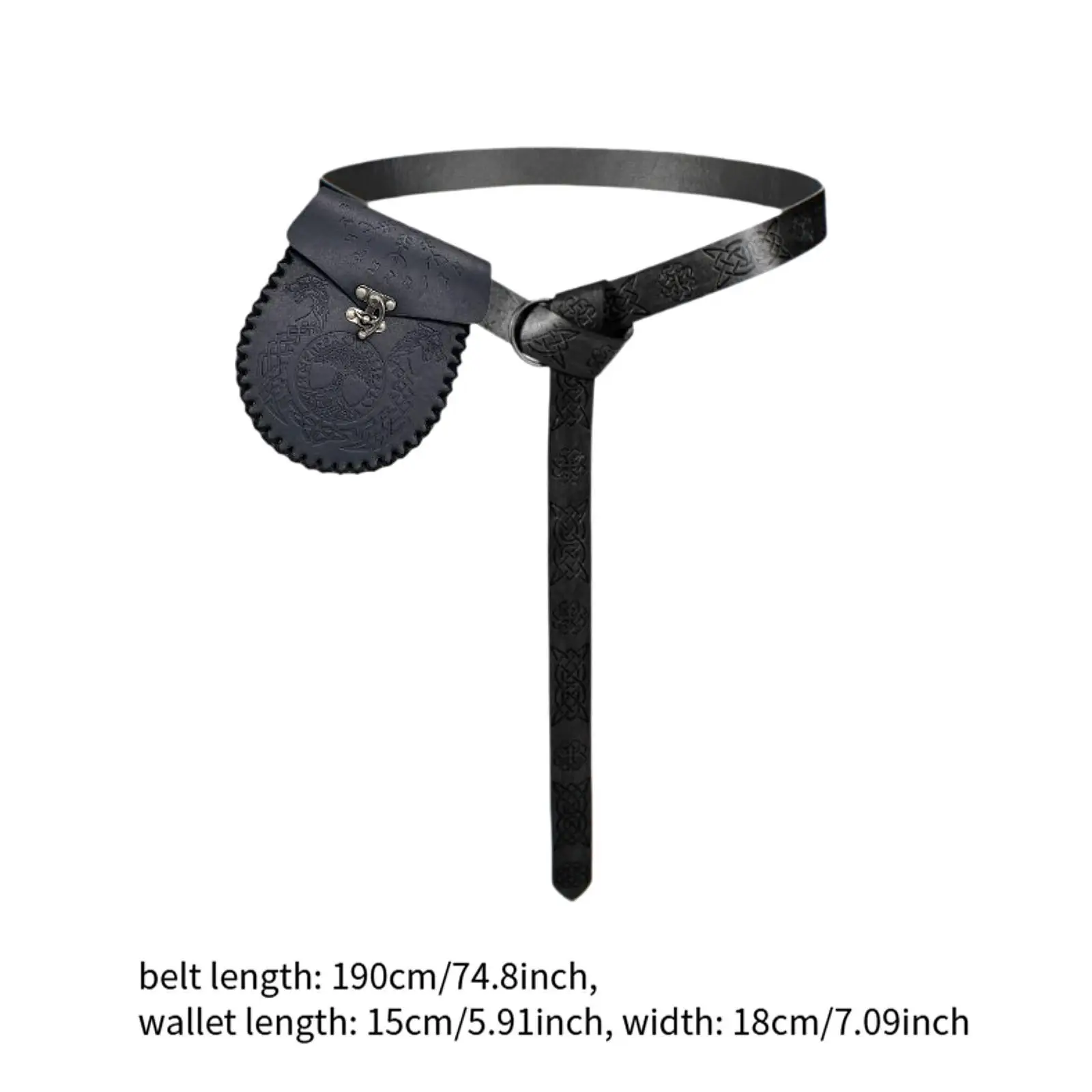 حزام القرون الوسطى من جلد البولي يوريثان مجموعة حقيبة قابلة للتعديل إكسسوار زي عتيق للمرحلة التنكرية دعائم صور الحفلات #6